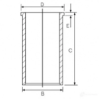 Гильза цилиндра GOETZE 14-022190-00 2783947 6K5Q 6