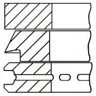 Комплект поршневых колец GOETZE Z 7M3IEU 2783752 08-786100-00