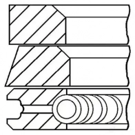 Комплект поршневых колец GOETZE 2782909 08-306307-00 BZGY3K K