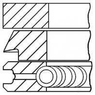 Комплект поршневых колец GOETZE 08-107900-00 M YIFFE 2782170