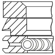 Комплект поршневых колец GOETZE 2783381 08-437007-00 AGV4 G