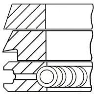 Комплект поршневых колец GOETZE 9B3 IV 08-115900-00 2782241 - Изображение 2