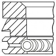 Комплект поршневых колец GOETZE Fiat Doblo (119, 223) 1 Минивэн 1.4 77 л.с. 2005 – наст. время 08-436806-00 A BCUC