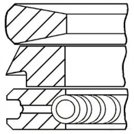 Комплект поршневых колец GOETZE 2783228 08-425008-00 M Z8XQ0R 4044197461585