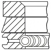 Комплект поршневых колец GOETZE Q8KV 7NC 2782095 08-101600-00