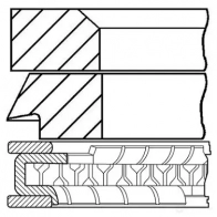 Комплект поршневых колец GOETZE 08-214111-00 2782712 O730P 8