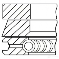 Комплект поршневых колец GOETZE 4044197516698 Renault Clio (BB, CB) 2 Хэтчбек 1.9 D (B/CB0J) 65 л.с. 2000 – 2001 08-336510-00 G2H PD