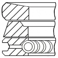 Комплект поршневых колец GOETZE Nissan X-Trail (T30) 1 Кроссовер 2.2 DCi 114 л.с. 2004 – 2013 C18 0A 08-440300-00