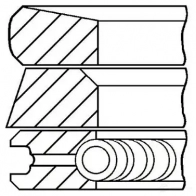 Комплект поршневых колец GOETZE RB A83 Nissan X-Trail (T30) 1 Кроссовер 2.2 DCi 114 л.с. 2004 – 2013 08-440300-10