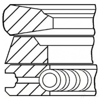 Комплект поршневых колец GOETZE 2783386 HED7J I 08-437600-00