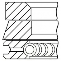 Комплект поршневых колец GOETZE 2782118 4044197458875 08-103507-00 K3 VLB