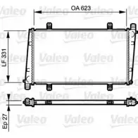 Радиатор охлаждения двигателя VALEO 3276427323726 732372 Volvo V40 1 (645) 1995 – 2004 L76Z4 Y