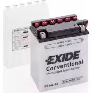 Аккумулятор 14 ач обратная 145 а 12 в 134x89x166 EXIDE 264944 514 013 014 EB14LB2 YB14L-B2