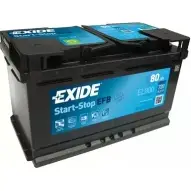 Аккумулятор 80 ач обратная 720 а 12 в efb 315x175x190 EXIDE EL800 (115EFB) EL800 115EFB 265232