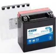 Аккумулятор 14 ач универсальная 215 а 12 в agm 150x87x161 EXIDE YTX16-BS 265316 816 000 000 ETX16BS