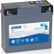 Аккумулятор 19 ач универсальная 170 а 12 в Гелевый moto agm 185x80x170 EXIDE 265361 GEL1219 3661024034074 OI00 1C