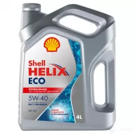Моторное масло синтетическое Shell Helix ECO 5W-40 4 л SHELL 550058241 S2 WH82Q 1439735588