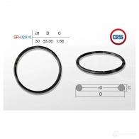 Резиновое кольцо 30 1.68 GS SR-02010 1440792691 UK 24U - Изображение 2