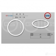 Тефлоновое кольцо 28,4*31*1,9 GS XU CPMX ST-01338 1440792771 - Изображение 2