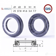Сальник рулевой рейки 25 37.8/41.6 3.4/7.7 GS PL 70TP 1440795007 SL-00023 - Изображение 2