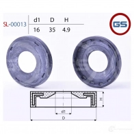 Сальник рулевой рейки 16 35 4.9 GS SL-00013 4 6BUX 1440795022 - Изображение 2