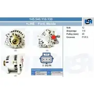 Генератор CV PSH 281418 X GUVF 145.540.110.130 64ADU