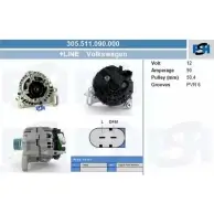 Генератор CV PSH ZBGHGD QNSE I 285706 305.511.090.000