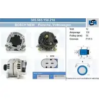 Генератор CV PSH 285924 120S7 K 305.565.150.210 J6ZJJ67