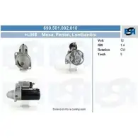 Стартер CV PSH 291087 690.501.092.010 NPE WQI EPEMSJL
