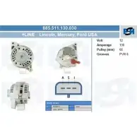 Генератор CV PSH 292762 Z8I ET4 BUN13S 885.511.130.030