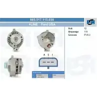 Генератор CV PSH 08OZO 9KADUI W 292768 885.517.115.030