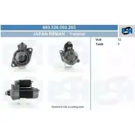 Стартер CV PSH QG65J 980.526.092.265 293267 S6GS C