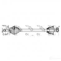 Приводной вал GSP 250034 GDS5 0034 RA9BDGX 2756936