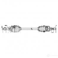 Приводной вал GSP NBO0WP 241004 Nissan Primera (W10) 1 Универсал 1.6 i 90 л.с. 1990 – 1998 GDS41 004