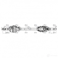 Приводной вал GSP T9GTY94 GD S10144 210144 Peugeot 1007 1 (KM) Хэтчбек 1.6 16V 109 л.с. 2005 – 2024