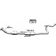 Катализатор ERNST SN HF84Y 759342 K159YYM Toyota Yaris (XP90) 2 Хэтчбек 1.4 D 4D (NLP90) 90 л.с. 2005 – 2024