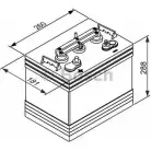Аккумулятор BOSCH 303954 K4KUFA 8V; C20: 170AH; 25A: 337MIN 0092L50G40