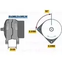 Генератор Bosch 0 123 320 048 Audi A4 (B5) 1 Универсал 1.9 Tdi 110 л.с. 1996 – 2001 M2L3J1 KC (R) 14V 50/90A
