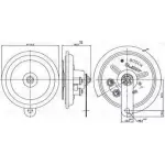 Звуковой сигнал Bosch 323359 Y2N34I 0 320 143 024 RAGJ QQ