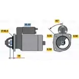 Стартер Bosch 0 986 010 280 330861 102 8 A0H0C