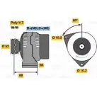 Генератор Bosch 42 46 IGNIZD Land Rover Discovery 1, 2 (L318) 1998 – 2004 0 986 042 460