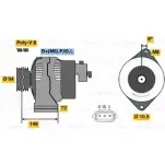 Генератор Bosch 0 986 044 501 HWC4HUY Opel Frontera (A) 1 1991 – 1998 44 50