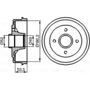 Тормозной барабан Bosch 0 986 477 117 ZDT41S2 D B191 338520