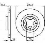 Тормозной диск Bosch 0 986 478 292 4BL075H 338834 BD 237