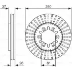Тормозной диск Bosch BD 1448 339823 0 986 479 605 D2JQX3