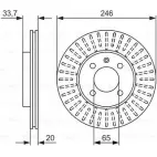 Тормозной диск Bosch 0 986 479 853 Volkswagen Caddy (9K, 9U) 2 1995 – 2004 ESEYF BD 251