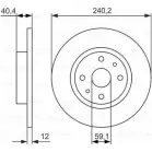 Тормозной диск Bosch BD28 3 0 986 479 858 SUC6DH 340031