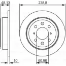 Тормозной диск Bosch BD2 90 2CFTJO 0 986 479 860 Honda Civic 6 (EJ, EK) Хэтчбек 2.0 TDiC 105 л.с. 1998 – 2000