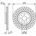 Тормозной диск Bosch 0 986 479 907 Y7JPU Fiat Multipla BD69 4