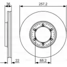 Тормозной диск Bosch BD1777 0 986 479 R42 340355 E11 90R-02C01123/26611